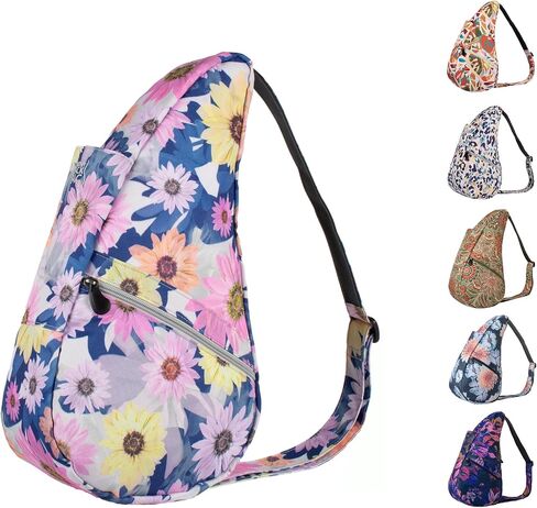 AmeriBag 17" Recyled Poly Print Healthy Back Bag Ergonomic Crossbody Sling for Everyday Use, Travel & Walking Comfort in Saudi Arabia