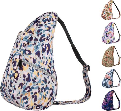 AmeriBag 17" Recyled Poly Print Healthy Back Bag Ergonomic Crossbody Sling for Everyday Use, Travel & Walking Comfort in Saudi Arabia