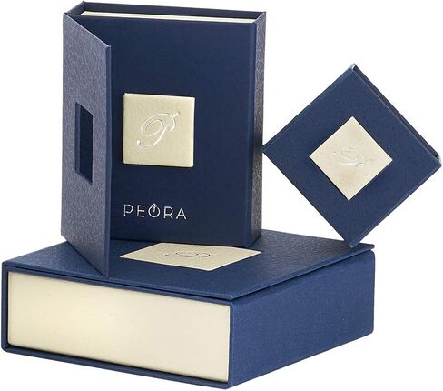 خاتم PEORA مقلد بارايبا تورمالين للنساء 925 من الفضة الإسترلينية، كبير 4 قيراط، تصميم مثمن ملكي، مقاس مريح، مقاسات من 5 إلى 9 in Kuwait