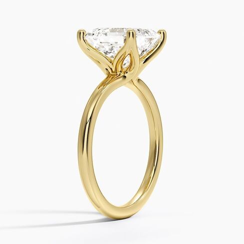 1-5 CT Moissanite Ring Colorless VVS 10K 14K 18K Solid Gold & 925 Sterling Silver Petal Solitaire Moissanite Engagement Ring Christmas Gift For Her in Saudi Arabia