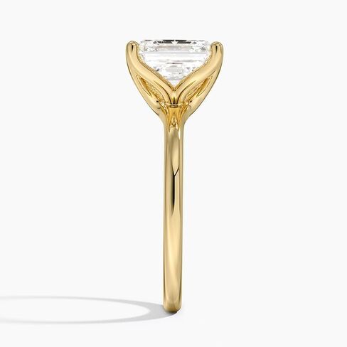 1-5 CT Moissanite Ring Colorless VVS 10K 14K 18K Solid Gold & 925 Sterling Silver Petal Solitaire Moissanite Engagement Ring Christmas Gift For Her in Saudi Arabia