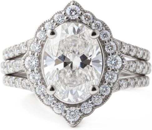 1.5 Carat Oval Cut Moissanite Engagement Ring for Women 925 Sterling Silver 18K Gold Plated Vintage Promise Ring Anniversary Jewelry Gift for Her(VVS1 D Color) in Saudi Arabia