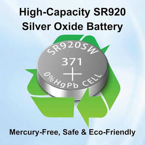 SR920SW Watch Battery 80 Pack, Long-Lasting 371 Watch Batteries 370 AG6 LR920 SR69 SG6 Silver Oxide Button Coin Cell Battery in Kuwait