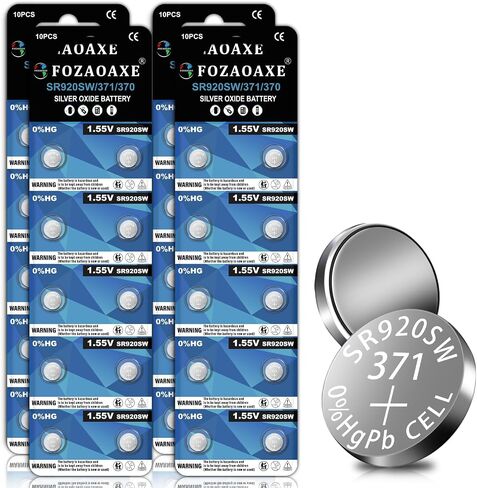 SR920SW Watch Battery 80 Pack, Long-Lasting 371 Watch Batteries 370 AG6 LR920 SR69 SG6 Silver Oxide Button Coin Cell Battery in Saudi Arabia