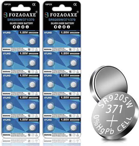 SR920SW Watch Battery 80 Pack, Long-Lasting 371 Watch Batteries 370 AG6 LR920 SR69 SG6 Silver Oxide Button Coin Cell Battery in Kuwait