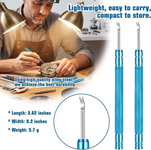Watch Cushion & 5-Piece Watch Hand Tool,Round Leather Watches Movement Holder,Non-Slip Watches Tool Kit for Hobbyists & Professionals in Saudi Arabia