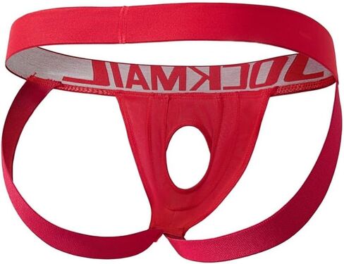 JOCKMAIL 3 عبوات من أحزمة الجوك ذات الفتحات للرجال، حزام رياضي مريح للرجال، حزام رياضي منخفض الارتفاع للحفلات والحياة الليلية in Kuwait
