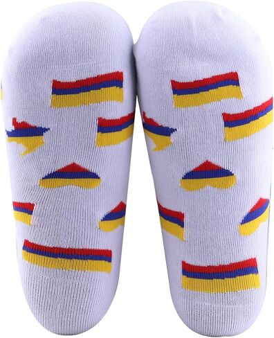 PWHAOO 1 Pair Colombia Travel Socks Colombia National Flag Socks South America Gift Colombia Lover Gift in Kuwait
