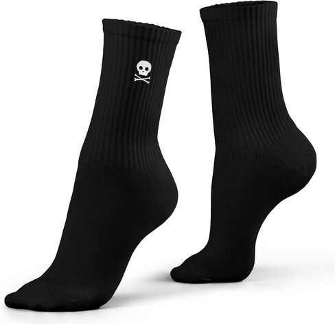 Funny Skeleton Bone Embroidered Socks - Funny Halloween Socks for Women&Men.(016) in Saudi Arabia