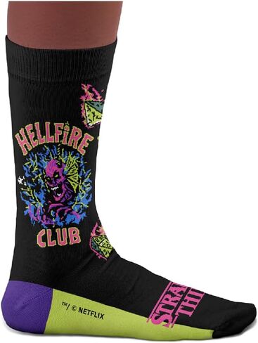 Stranger Things Unisex Socks – Gift Idea for Pop Culture Lovers- Cotton Socks – Size 8½–12½ in Saudi Arabia