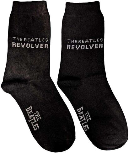 Beatles Socks: Revolver (Black, Mens) - Black - in Saudi Arabia