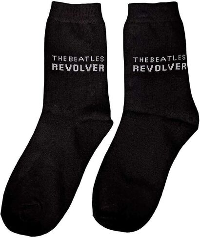 Beatles Socks: Revolver (Black, Mens) - Black - in Saudi Arabia