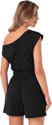 Nfsion Rompers for Women Dressy Summer Casual Off Shoulder Jumpsuits Outfits Vacation Travel Lounge Clothes in Saudi Arabia
