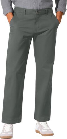 UIQUR Mens Golf Pants Work Dress Pants Casual Pants Classic Flat-Front Stretch Chino Pant in Saudi Arabia