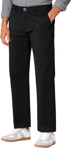 UIQUR Mens Golf Pants Work Dress Pants Casual Pants Classic Flat-Front Stretch Chino Pant in Saudi Arabia
