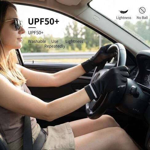 EupHHonycs Sun Protection Gloves for Women UV Gloves Full Finger Non Slip Breathable Outdoor Glove for Driving Cycling Running Walking in Kuwait