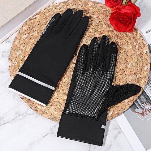 EupHHonycs Sun Protection Gloves for Women UV Gloves Full Finger Non Slip Breathable Outdoor Glove for Driving Cycling Running Walking in Kuwait