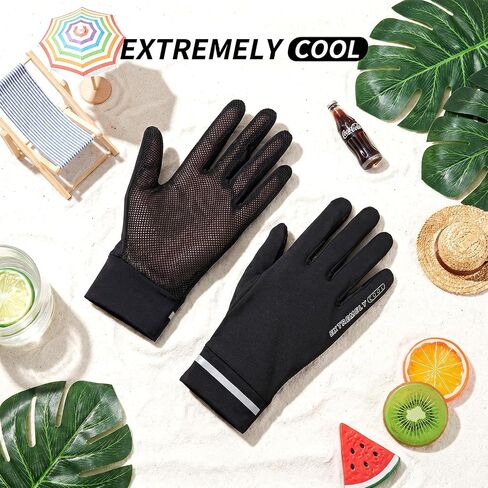 EupHHonycs Sun Protection Gloves for Women UV Gloves Full Finger Non Slip Breathable Outdoor Glove for Driving Cycling Running Walking in Kuwait