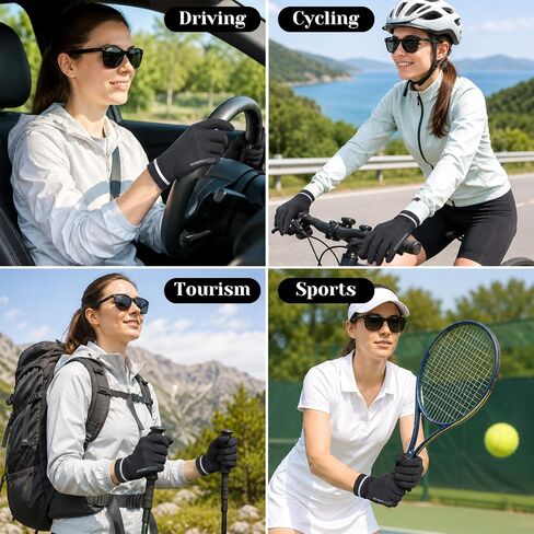 EupHHonycs Sun Protection Gloves for Women UV Gloves Full Finger Non Slip Breathable Outdoor Glove for Driving Cycling Running Walking in Kuwait