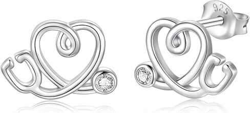 Stethoscope Stud Earrings S925 Sterling Silver For Nurse Doctor-Medicine Studs Earrings Nurse Week Gift-Birthday Gifts For Medical Staff in Kuwait