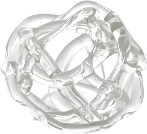 Glass Ball Floral Stems Holder with Artistic Twisted Design for Home Decors and Flower Arrangement 5X6Cm Glass Flower Holder Round Small Vases in Saudi Arabia