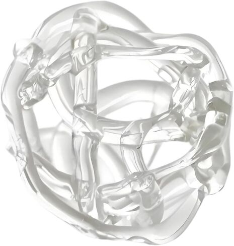 Glass Ball Floral Stems Holder with Artistic Twisted Design for Home Decors and Flower Arrangement 5X6Cm Glass Flower Holder Round Small Vases in Saudi Arabia