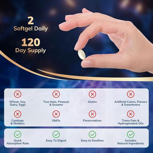 L-Theanine Softgels 300mg with Magnesium Bisglycinate 500mg Magnesium Citrate 300mg, GABA 200mg | Enhanced Absorption with Coconut Oil | Calm, Relaxation & Focus Support | Non-GMO in Saudi Arabia