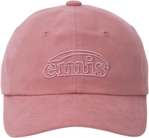 Cotton Brushed Baseball Cap Logo Adjustable Unisex Casual Streetwear Hat Pink in Saudi Arabia