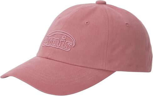 Cotton Brushed Baseball Cap Logo Adjustable Unisex Casual Streetwear Hat Pink in Saudi Arabia