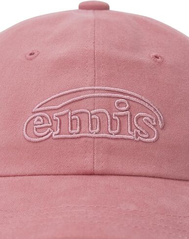 Cotton Brushed Baseball Cap Logo Adjustable Unisex Casual Streetwear Hat Pink in Saudi Arabia