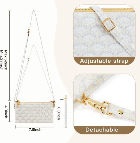 COSHAYSOO Touchscreen Cell Phone Crossbody Bag Small Wristlet Purse Shoulder Pouch for Women with Strap Wallet Card Holder in Saudi Arabia