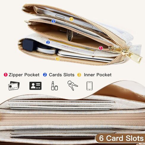 COSHAYSOO Touchscreen Cell Phone Crossbody Bag Small Wristlet Purse Shoulder Pouch for Women with Strap Wallet Card Holder in Saudi Arabia