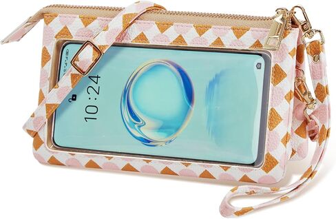 COSHAYSOO Touchscreen Cell Phone Crossbody Bag Small Wristlet Purse Shoulder Pouch for Women with Strap Wallet Card Holder in Saudi Arabia