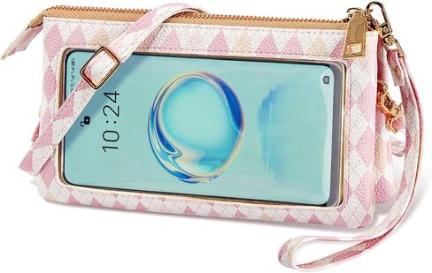 COSHAYSOO Touchscreen Cell Phone Crossbody Bag Small Wristlet Purse Shoulder Pouch for Women with Strap Wallet Card Holder in Saudi Arabia