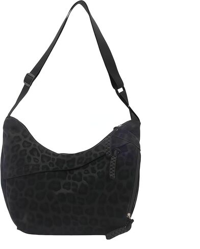 Leopard Print Crossbody Bag, Crescent Hobo Crossbody Bags for Women, Slouchy Everyday Casual Purse, Cheetah Animal Print Purse, Luna Moon Side Bag, Cute Small Trendy Messenger Bag for Women in Kuwait