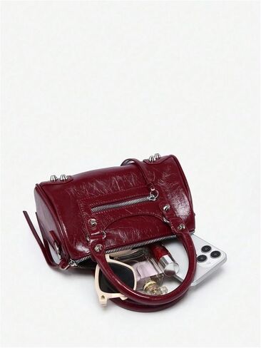 RoseSeek Women's Y2k Rivets Bag with Bowknot Beaded Chain Decor Cute Crossbody Bag Handbags in Kuwait