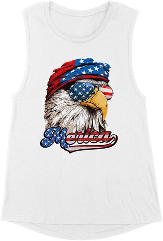 Patriotic Eagle Women's Muscle Tank in Kuwait