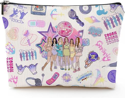 Cat's Eye International Girl Group Makeup Bag for Katseye Girl Birthday Decorations Gifts Merch Cosmetic Bags Pencil Case in Saudi Arabia