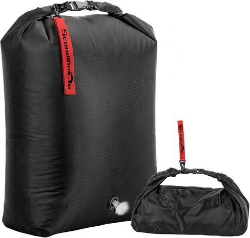 Travel Compression Laundry Bag, Pump-Free Vacuum Space Saver Bag for Dirty Clothes, Reusable Waterproof Wet Dry Bag, Travel Laundry Bag for Luggage, Packing, Suitcase (1 Pcs)（Black, L) in Saudi Arabia