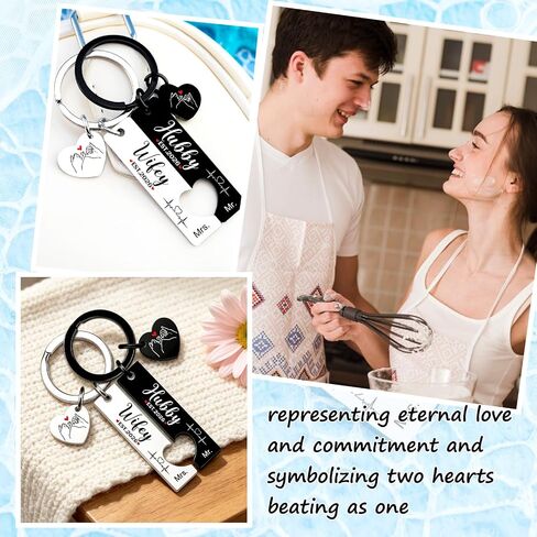 Bridal Shower Gifts Wedding Gifts for Couples 2026 Keychain Mr And Mrs Gift for Bride Groom His And Hers Newly Wed Gift for Wifey Hubby Valentine's Day Engagement Christmas Easter Presents for The Couple in Saudi Arabia