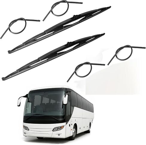 32 Wiper Blade for Rv or Motorhome rv Windshield Wipers 12mm 9mm J Hook with 2pcs Wiper Blades And 4 Pcs Rubber Refills 32"/32" in Saudi Arabia