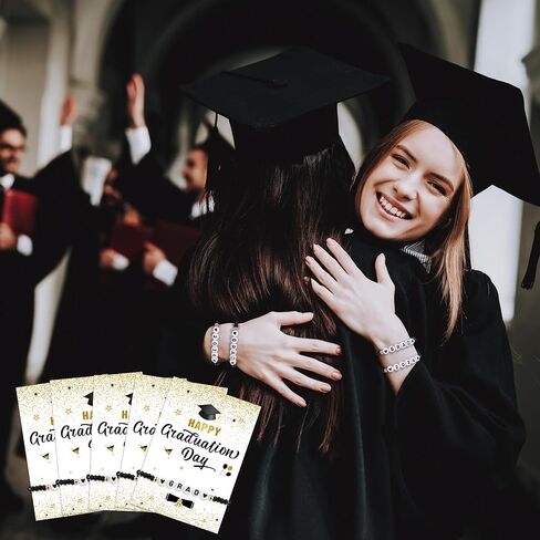Tondiamo 24 Set Graduation Bracelet Gifts Bulk 2026 Graduate Seniors College High School Bead Bracelets with Cards Graduation Inspirational Gifts for Class of 2026 in Kuwait