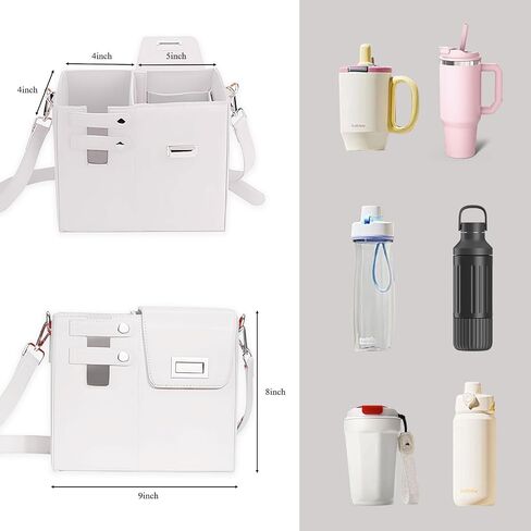 Stanley Cup Purse Crossbody Bag Outdoor Crossbody Water Cup Storage Bag Portable Water Bottle Holder for Travel in Saudi Arabia