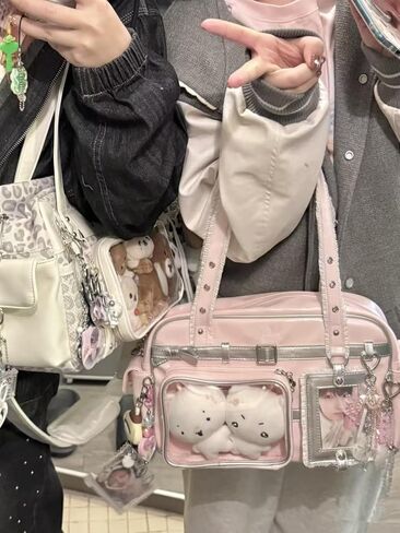 Kpop Ita Bag for Kpop Fan Pin Display Ita tote Bag Japanese Anime Kawaii Crossbody Bag Cosplay Large in Saudi Arabia