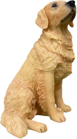 Artgenius Golden Retriever Dog Figurine 5.31 Inches Goldend Retriever Statue,Resin Dog Memorial Gift(Sitting) in Saudi Arabia