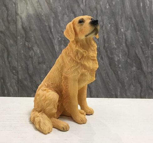 Artgenius Golden Retriever Dog Figurine 5.31 Inches Goldend Retriever Statue,Resin Dog Memorial Gift(Sitting) in Saudi Arabia