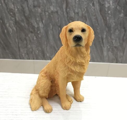 Artgenius Golden Retriever Dog Figurine 5.31 Inches Goldend Retriever Statue,Resin Dog Memorial Gift(Sitting) in Saudi Arabia