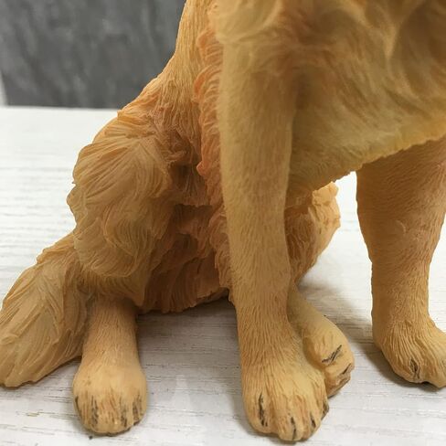 Artgenius Golden Retriever Dog Figurine 5.31 Inches Goldend Retriever Statue,Resin Dog Memorial Gift(Sitting) in Saudi Arabia
