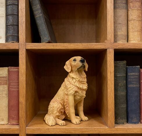 Artgenius Golden Retriever Dog Figurine 5.31 Inches Goldend Retriever Statue,Resin Dog Memorial Gift(Sitting) in Saudi Arabia