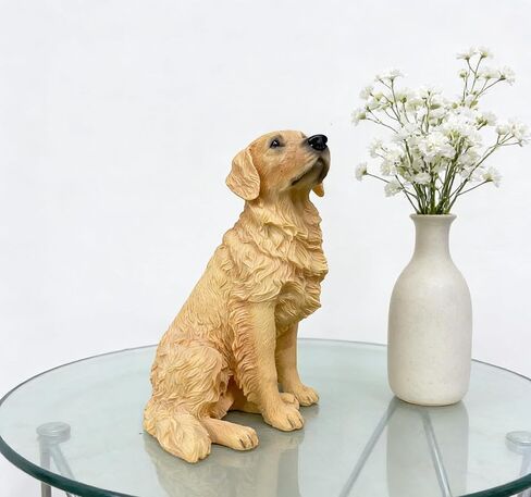 Artgenius Golden Retriever Dog Figurine 5.31 Inches Goldend Retriever Statue,Resin Dog Memorial Gift(Sitting) in Saudi Arabia